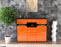 Highboard Nella, Orange Front (136x108x35cm) - Dekati GmbH