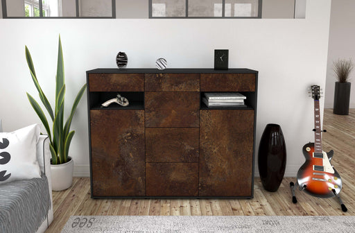 Highboard Nevia, Rost Front (136x108x35cm) - Dekati GmbH