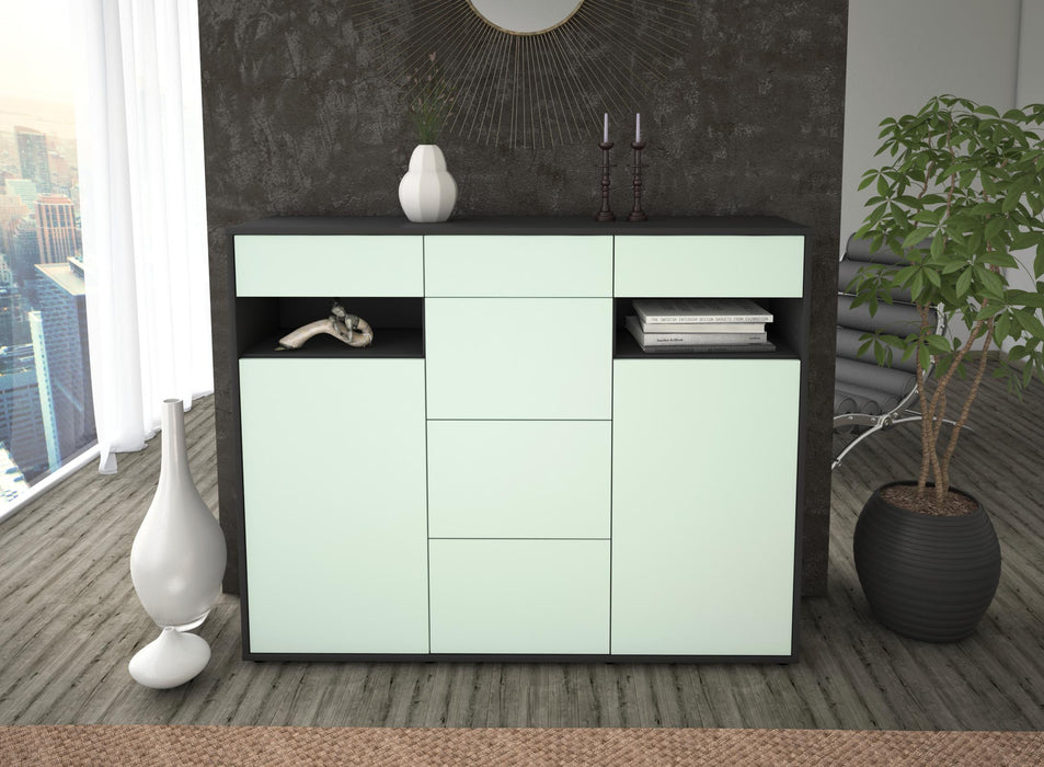 Highboard Nevia, Mint Front (136x108x35cm) - Dekati GmbH