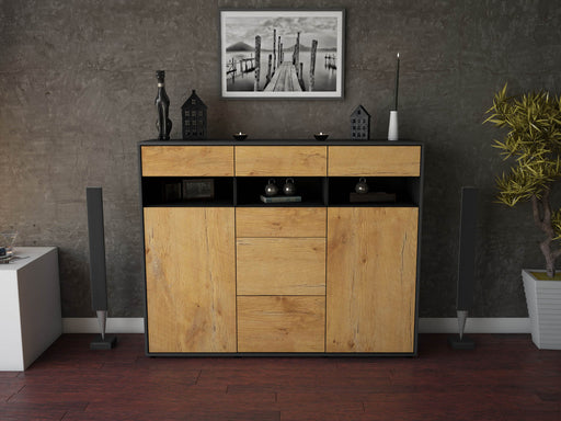 Highboard Ylenia, Eiche Front (136x108x35cm) - Dekati GmbH