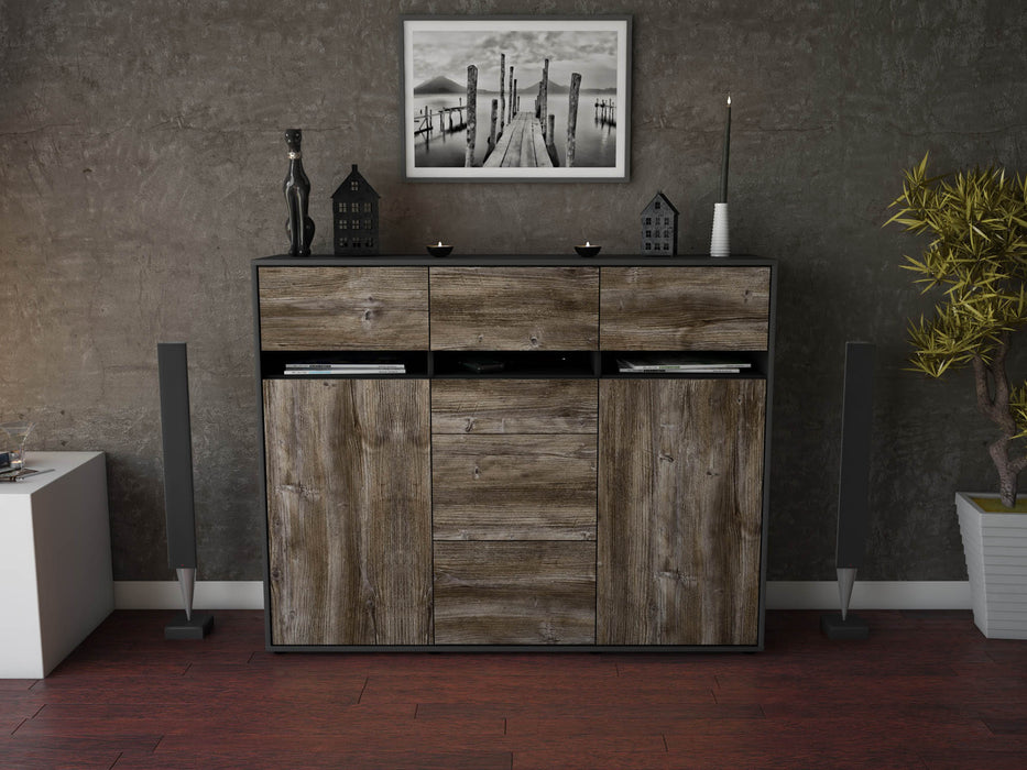 Highboard Nica, Treibholz Front (136x108x35cm) - Dekati GmbH