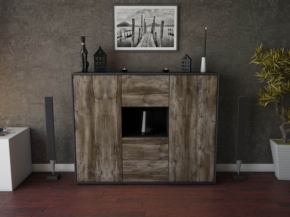 Highboard Nila, Treibholz Front (136x108x35cm) - Dekati GmbH