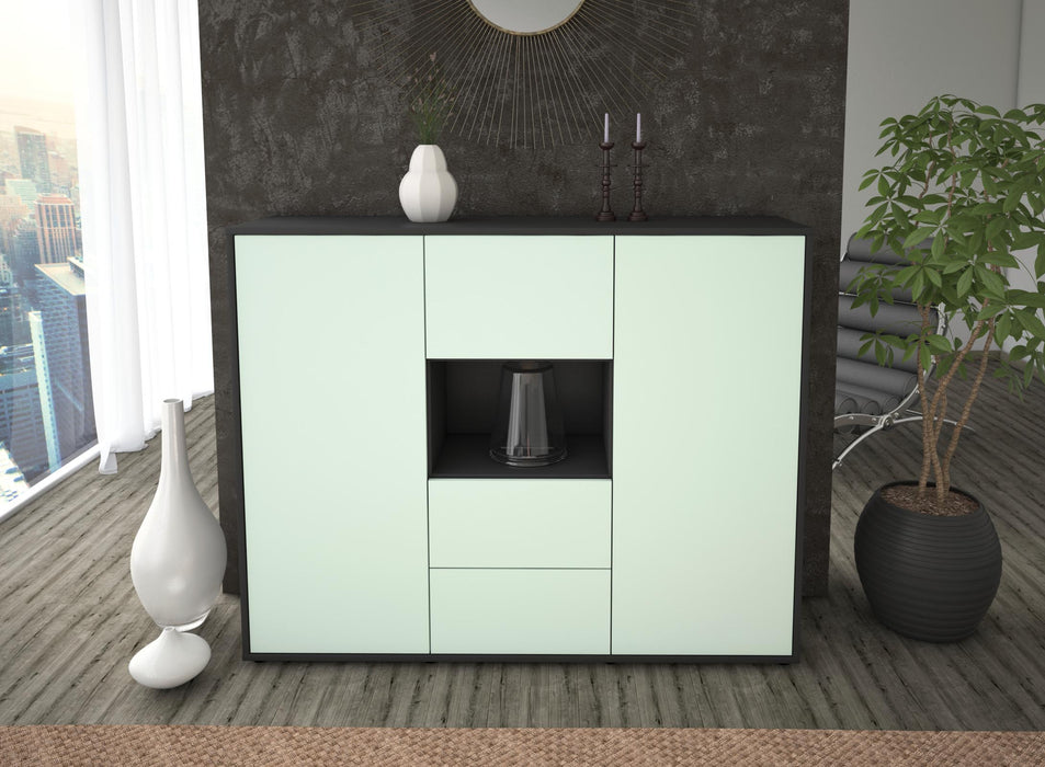 Highboard Nila, Mint Front (136x108x35cm) - Dekati GmbH