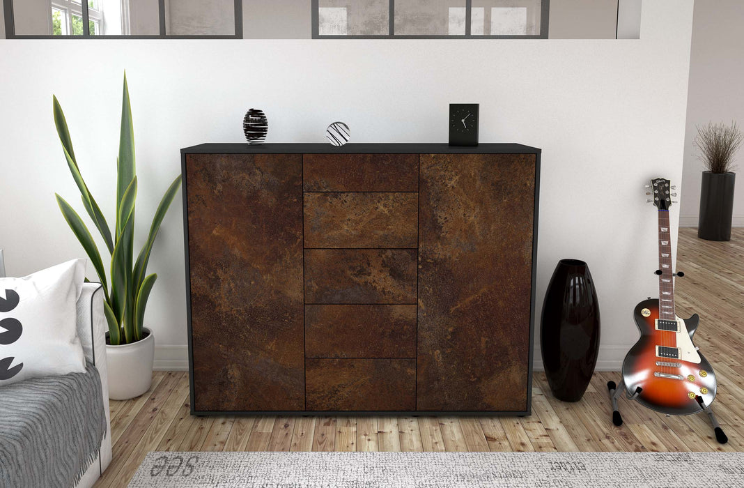 Highboard Nina, Rost Front (136x108x35cm) - Dekati GmbH