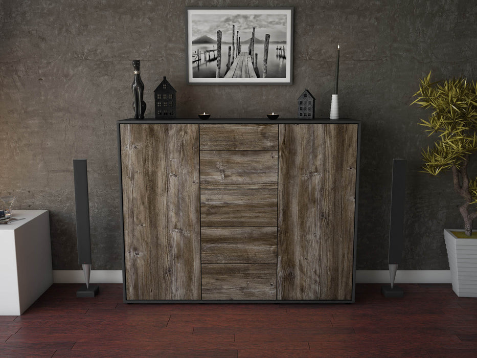 Highboard Nina, Treibholz Front (136x108x35cm) - Dekati GmbH