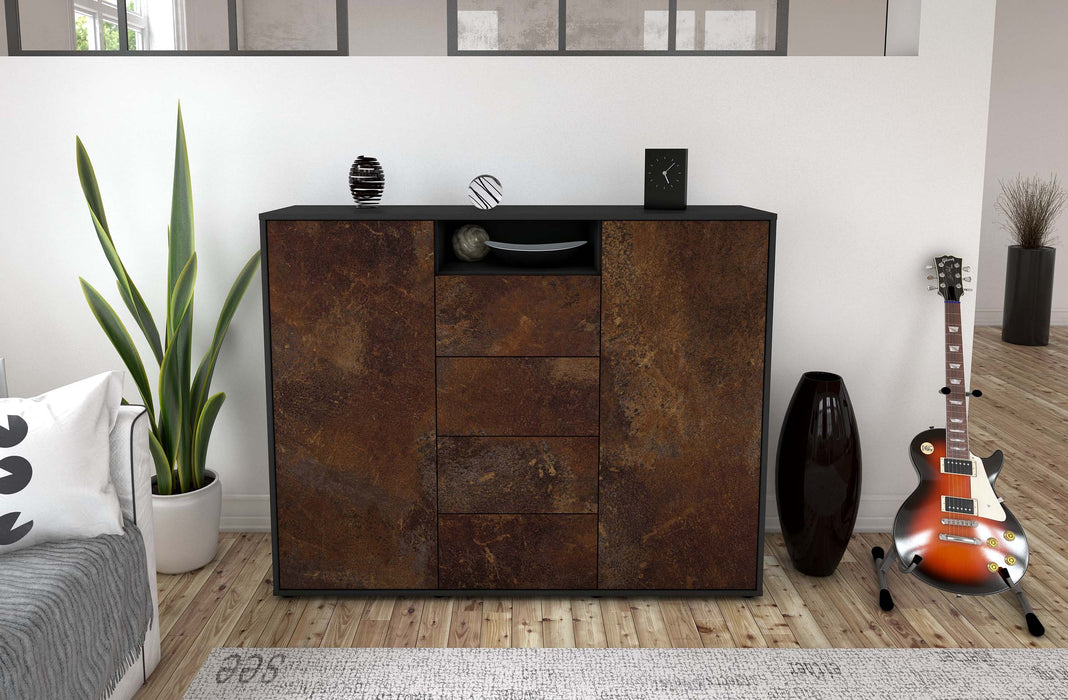 Highboard Nives, Rost Front (136x108x35cm) - Dekati GmbH