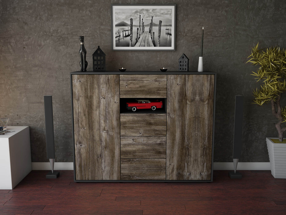 Highboard Noe, Treibholz Front (136x108x35cm) - Dekati GmbH