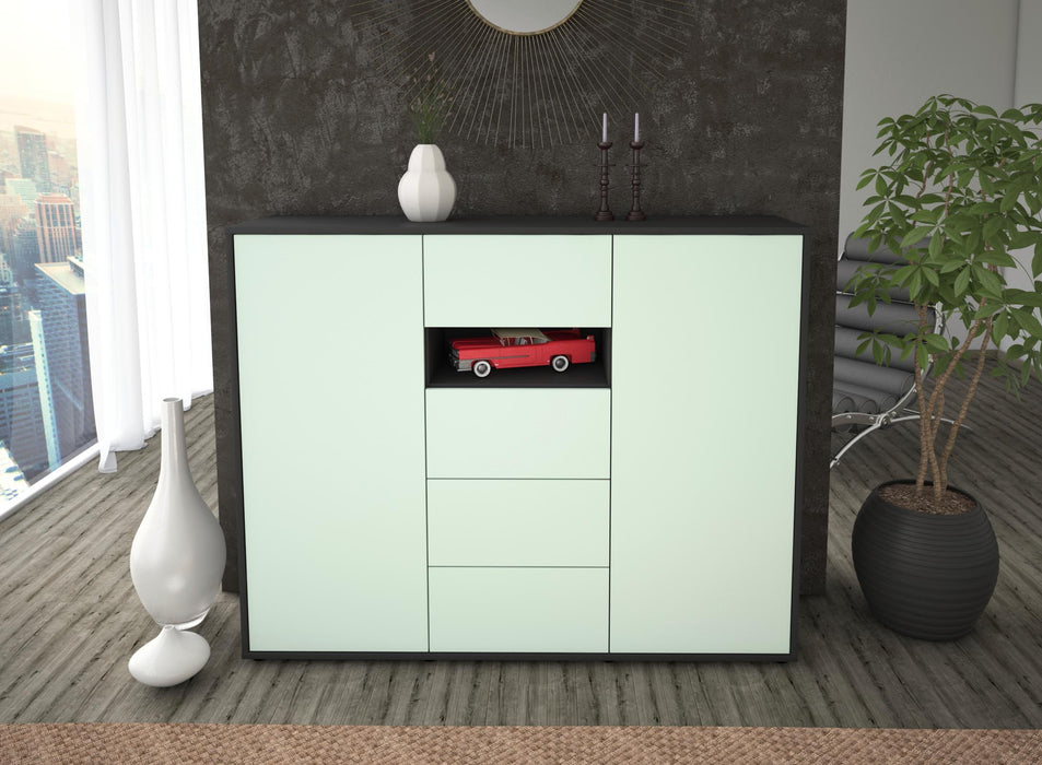 Highboard Noe, Mint Front (136x108x35cm) - Dekati GmbH