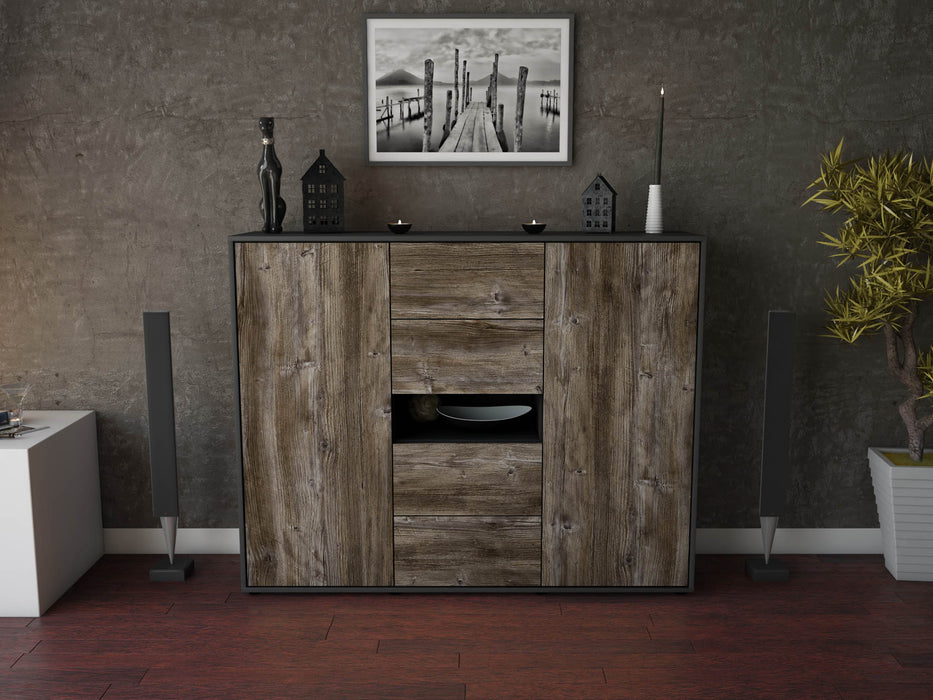 Highboard Noelia, Treibholz Front (136x108x35cm) - Dekati GmbH