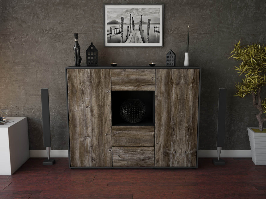 Highboard Noemi, Treibholz Front (136x108x35cm) - Dekati GmbH