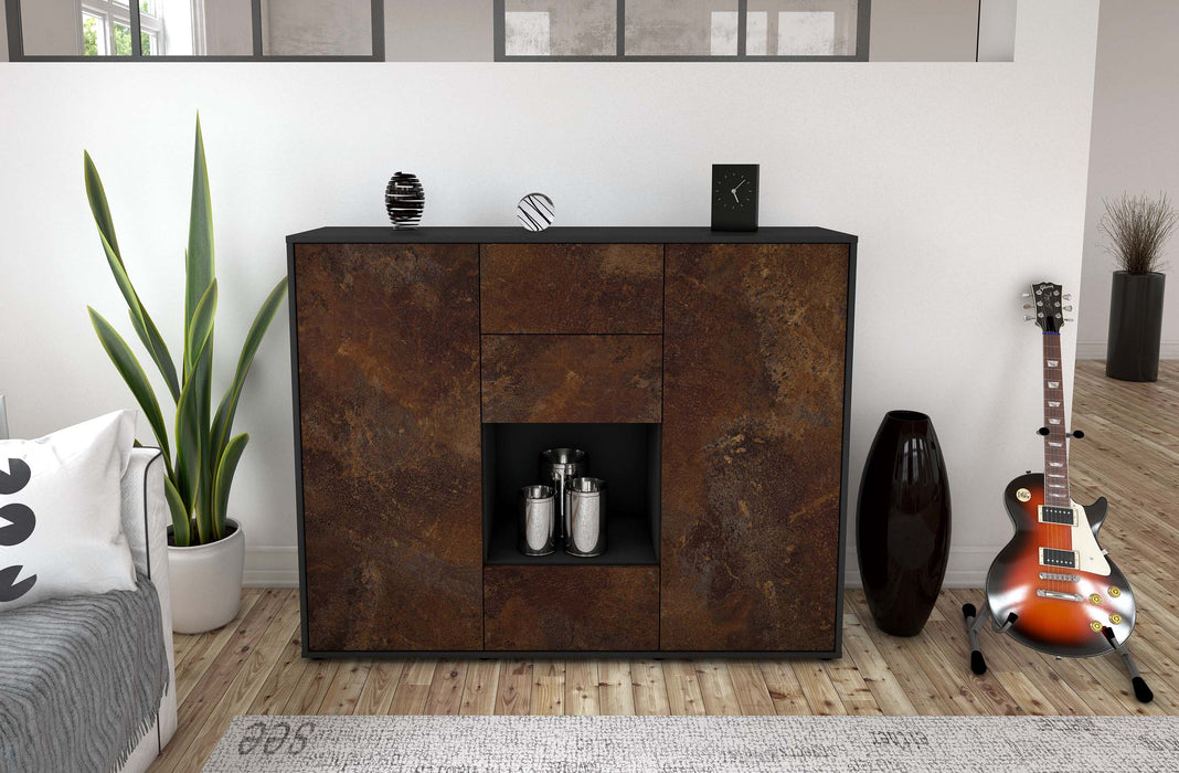 Highboard Nora, Rost Front (136x108x35cm) - Dekati GmbH