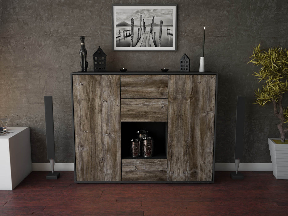 Highboard Nora, Treibholz Front (136x108x35cm) - Dekati GmbH