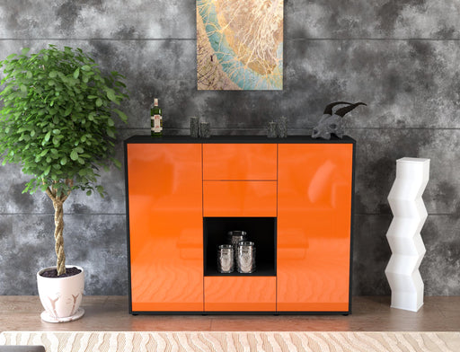 Highboard Nora, Orange Front (136x108x35cm) - Dekati GmbH