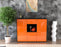 Highboard Nuria, Orange Front (136x108x35cm) - Dekati GmbH