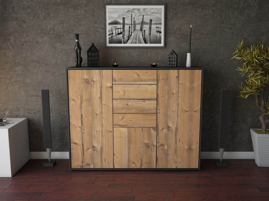 Highboard Patricia, Pinie Front (136x108x35cm) - Dekati GmbH