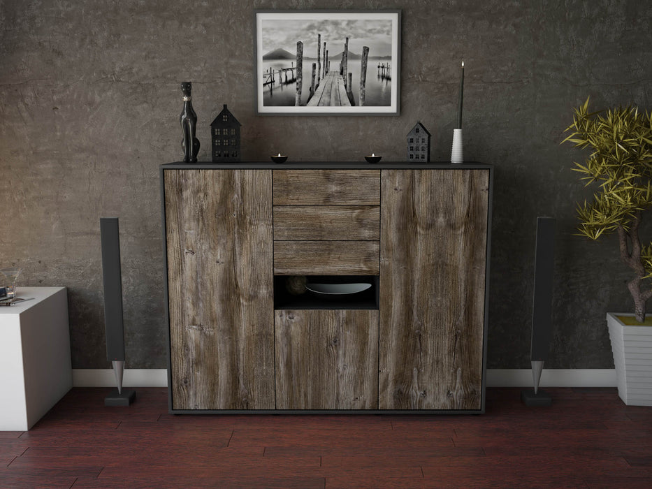 Highboard Paulina, Treibholz Front (136x108x35cm) - Dekati GmbH