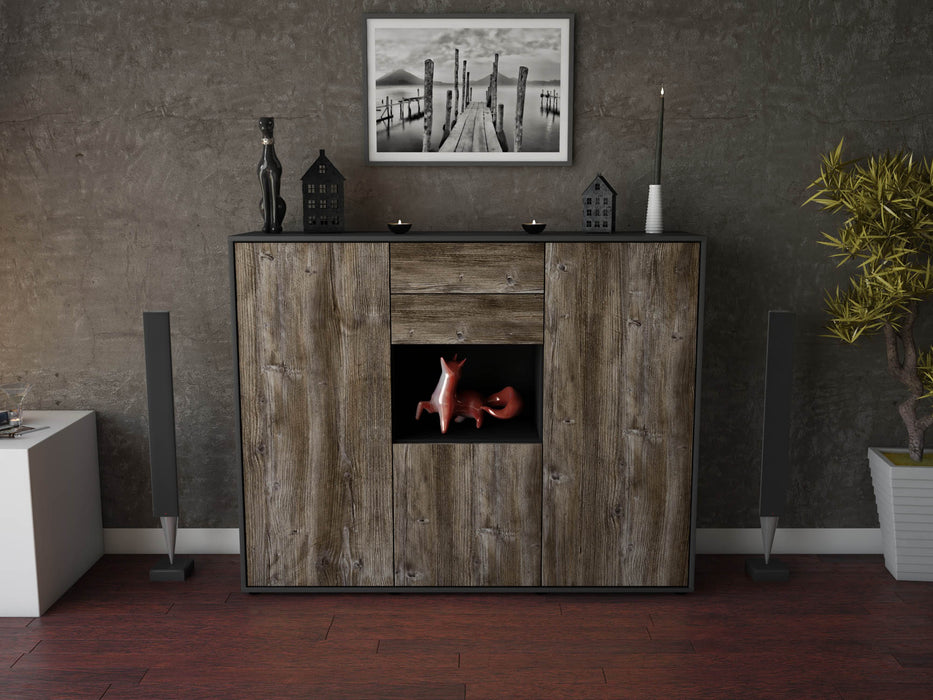 Highboard Penelope, Treibholz Front (136x108x35cm) - Dekati GmbH