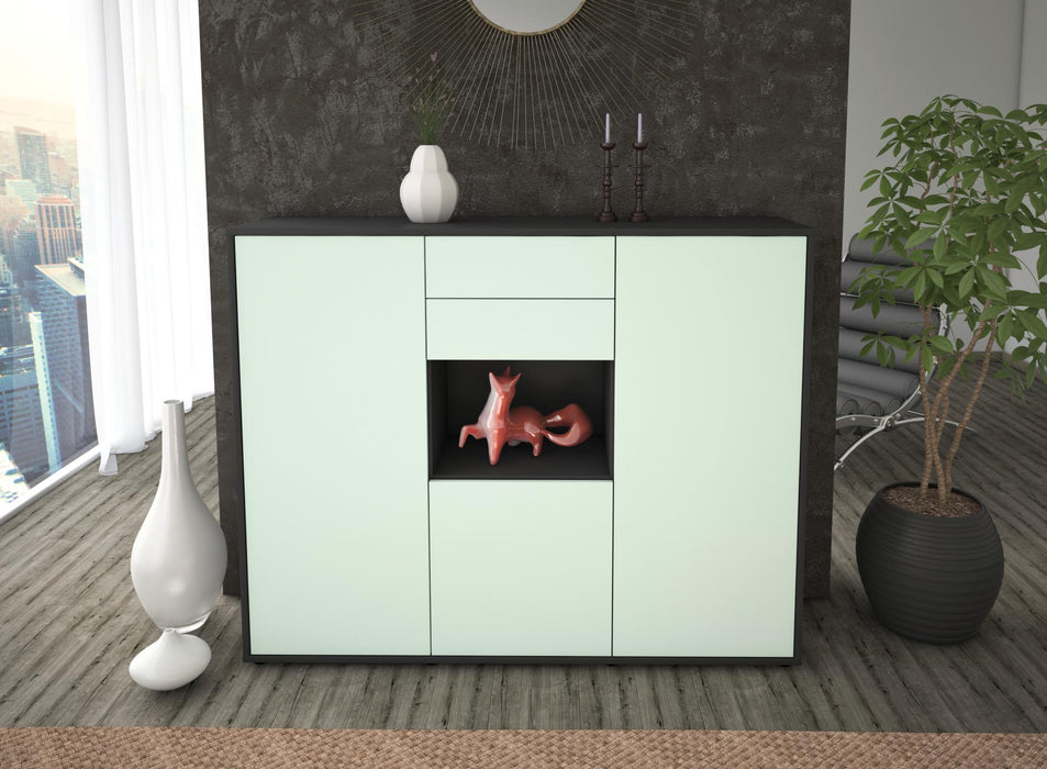 Highboard Penelope, Mint Front (136x108x35cm) - Dekati GmbH