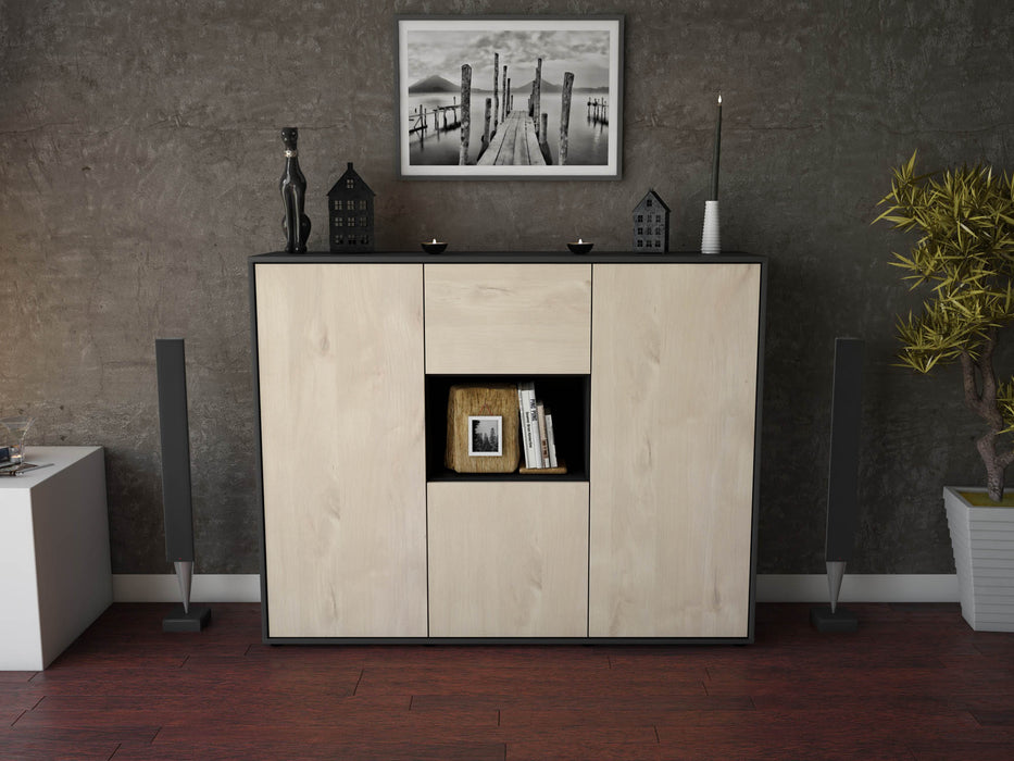 Highboard Pippa, Zeder Front (136x108x35cm) - Dekati GmbH