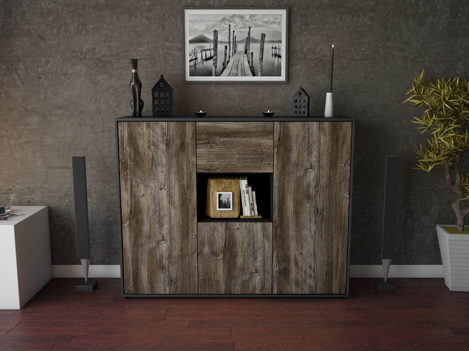 Highboard Pippa, Treibholz Front (136x108x35cm) - Dekati GmbH