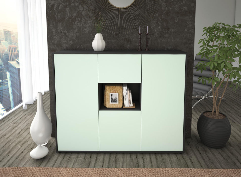 Highboard Pippa, Mint Front (136x108x35cm) - Dekati GmbH