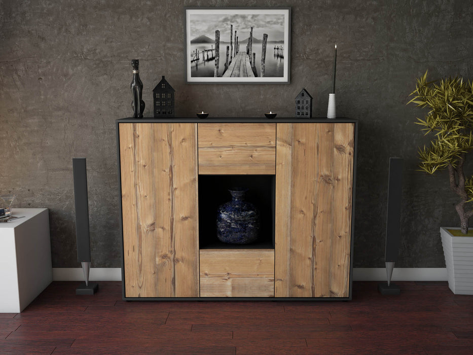 Highboard Priscilla, Pinie Front (136x108x35cm) - Dekati GmbH