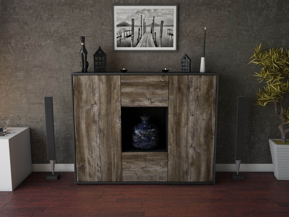 Highboard Priscilla, Treibholz Front (136x108x35cm) - Dekati GmbH