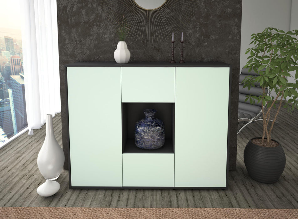 Highboard Priscilla, Mint Front (136x108x35cm) - Dekati GmbH