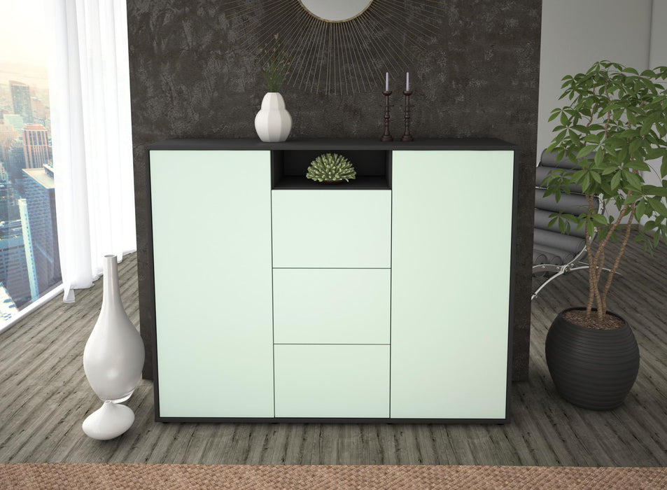 Highboard Quartilla, Mint Front (136x108x35cm) - Dekati GmbH