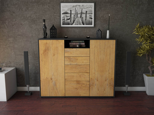 Highboard Ravena, Eiche Front (136x108x35cm) - Dekati GmbH