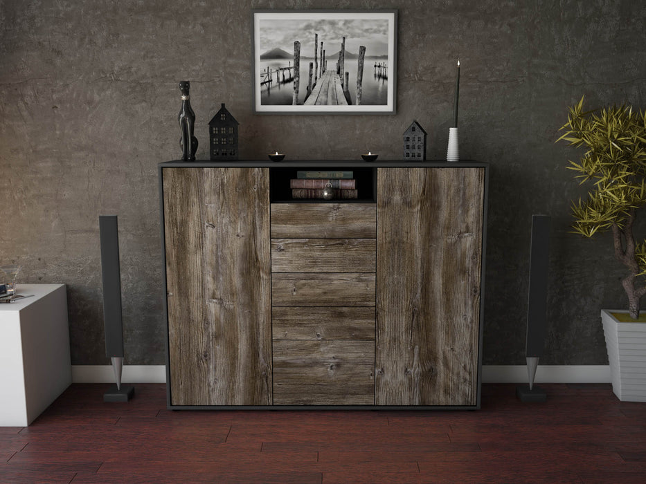 Highboard Ravena, Treibholz Front (136x108x35cm) - Dekati GmbH