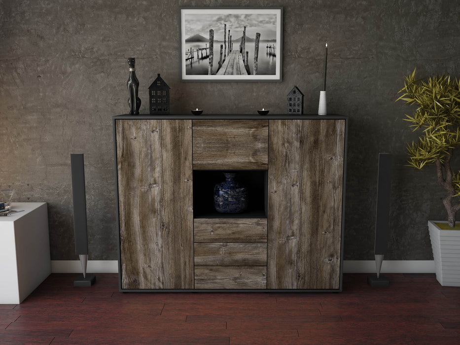 Highboard Ravenna, Treibholz Front (136x108x35cm) - Dekati GmbH