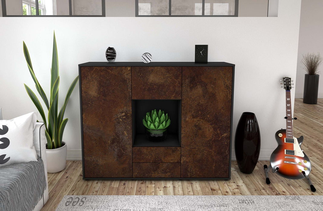 Highboard Rella, Rost Front (136x108x35cm) - Dekati GmbH