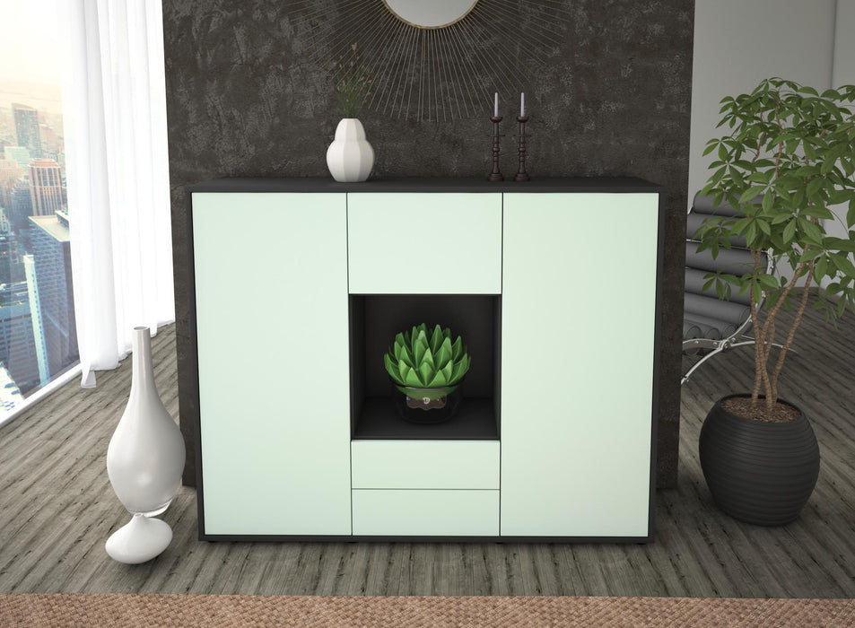 Highboard Rella, Mint Front (136x108x35cm) - Dekati GmbH