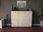 Highboard Santina, Zeder Front (136x108x35cm) - Dekati GmbH