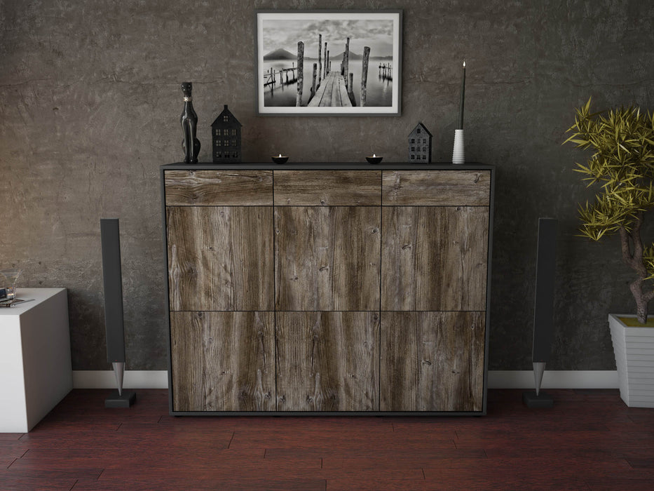 Highboard Santina, Treibholz Front (136x108x35cm) - Dekati GmbH