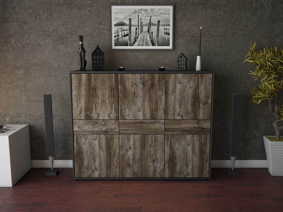 Highboard Saphira, Treibholz Front (136x108x35cm) - Dekati GmbH