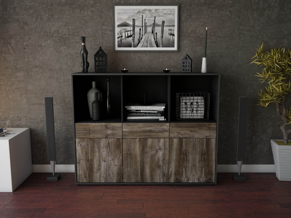 Highboard Selma, Treibholz Front (136x108x35cm) - Dekati GmbH