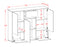 Highboard Mirella, Beton Maße (136x108x35cm) - Dekati GmbH