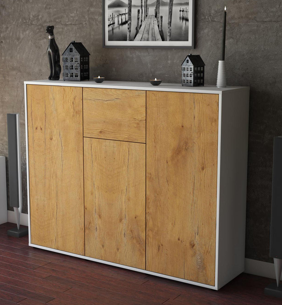 Highboard Lya, Eiche Studio (136x108x35cm) - Dekati GmbH