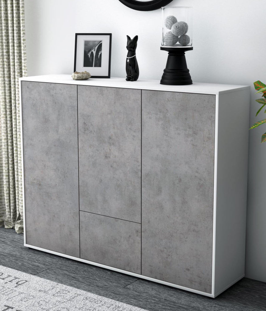 Highboard Maaria, Beton Studio (136x108x35cm) - Dekati GmbH