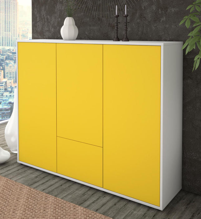 Highboard Maaria, Gelb Studio (136x108x35cm) - Dekati GmbH