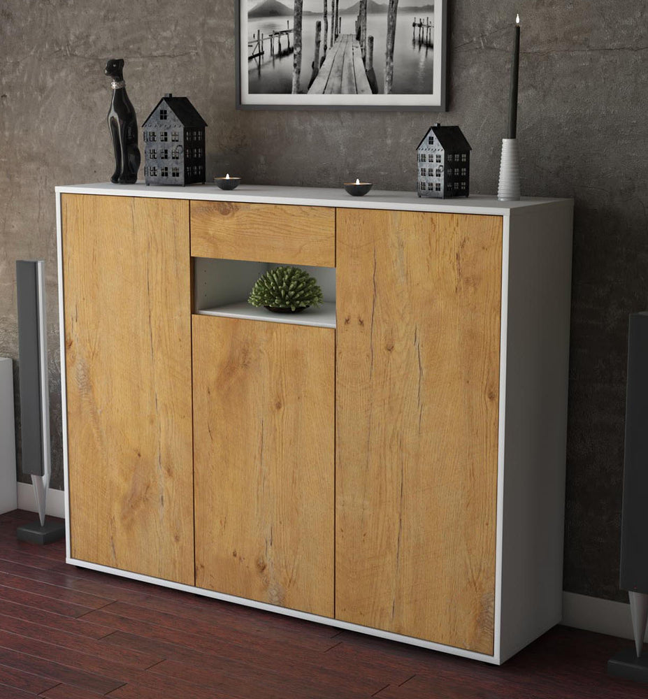 Highboard Madalena, Eiche Studio (136x108x35cm) - Dekati GmbH