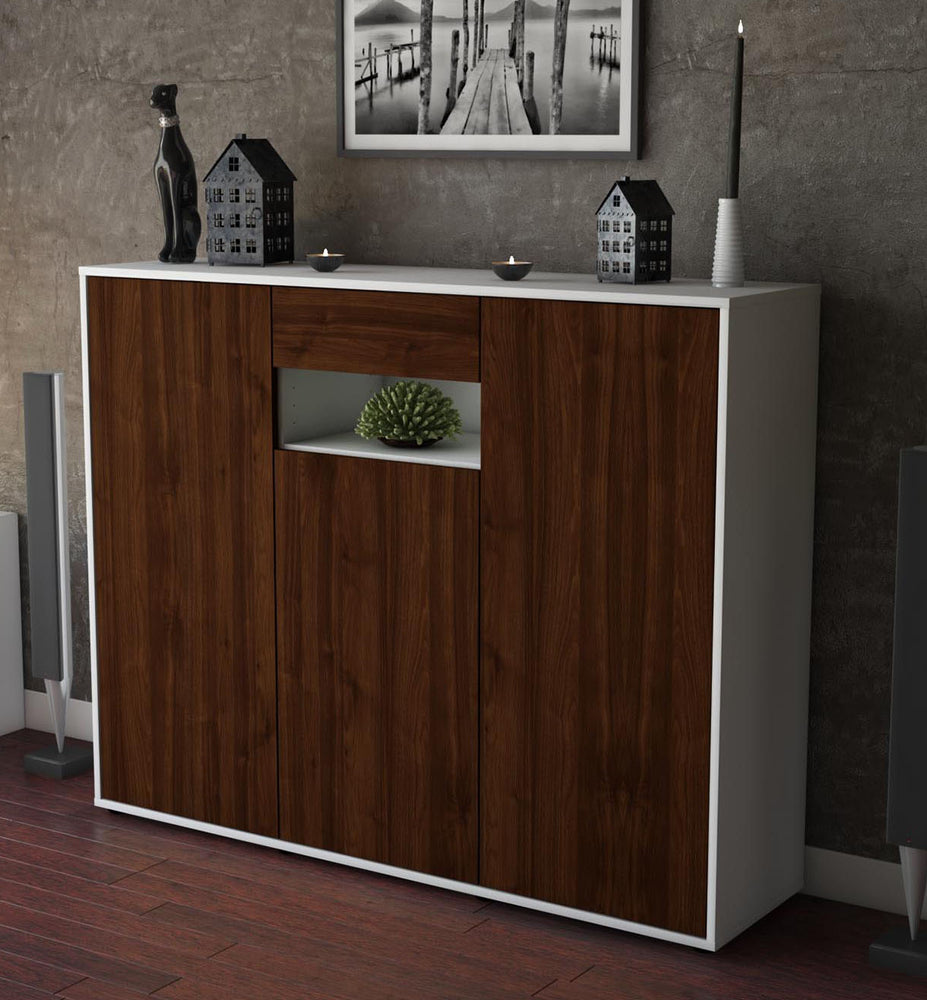 Highboard Madalena, Walnuss Studio (136x108x35cm) - Dekati GmbH