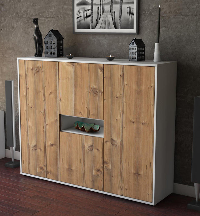 Highboard Maila, Pinie Studio (136x108x35cm) - Dekati GmbH