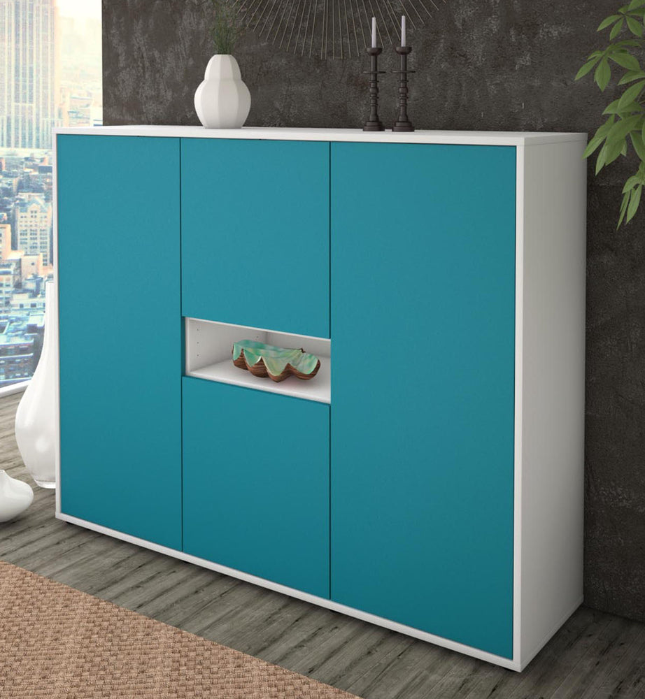 Highboard Maila, Türkis Studio (136x108x35cm) - Dekati GmbH