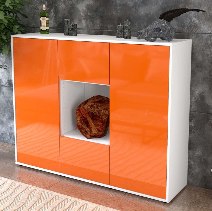 Highboard Mali, Orange Studio (136x108x35cm) - Dekati GmbH