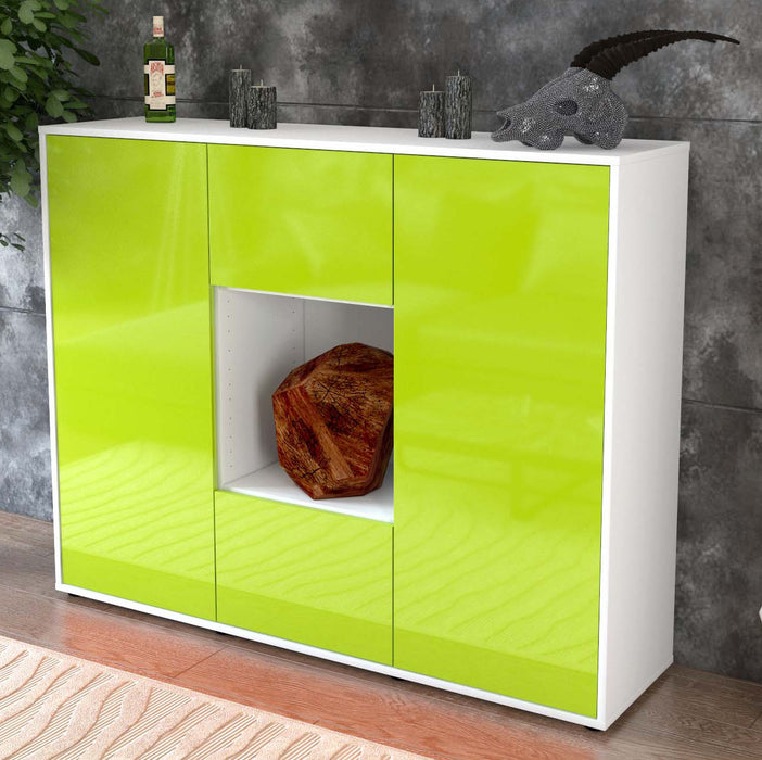 Highboard Mali, Grün Studio (136x108x35cm) - Dekati GmbH