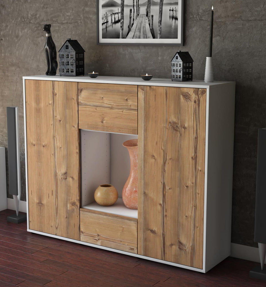 Highboard Manuela, Pinie Studio (136x108x35cm) - Dekati GmbH