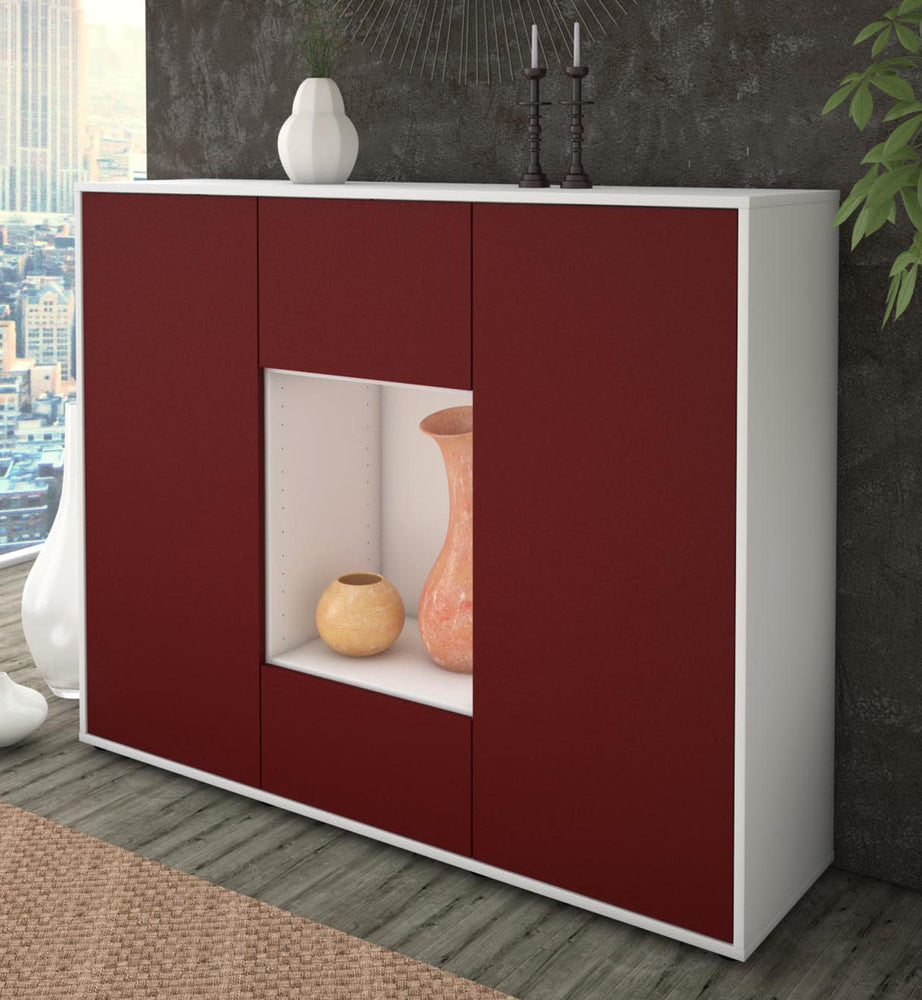 Highboard Manuela, Bordeaux Studio (136x108x35cm) - Dekati GmbH